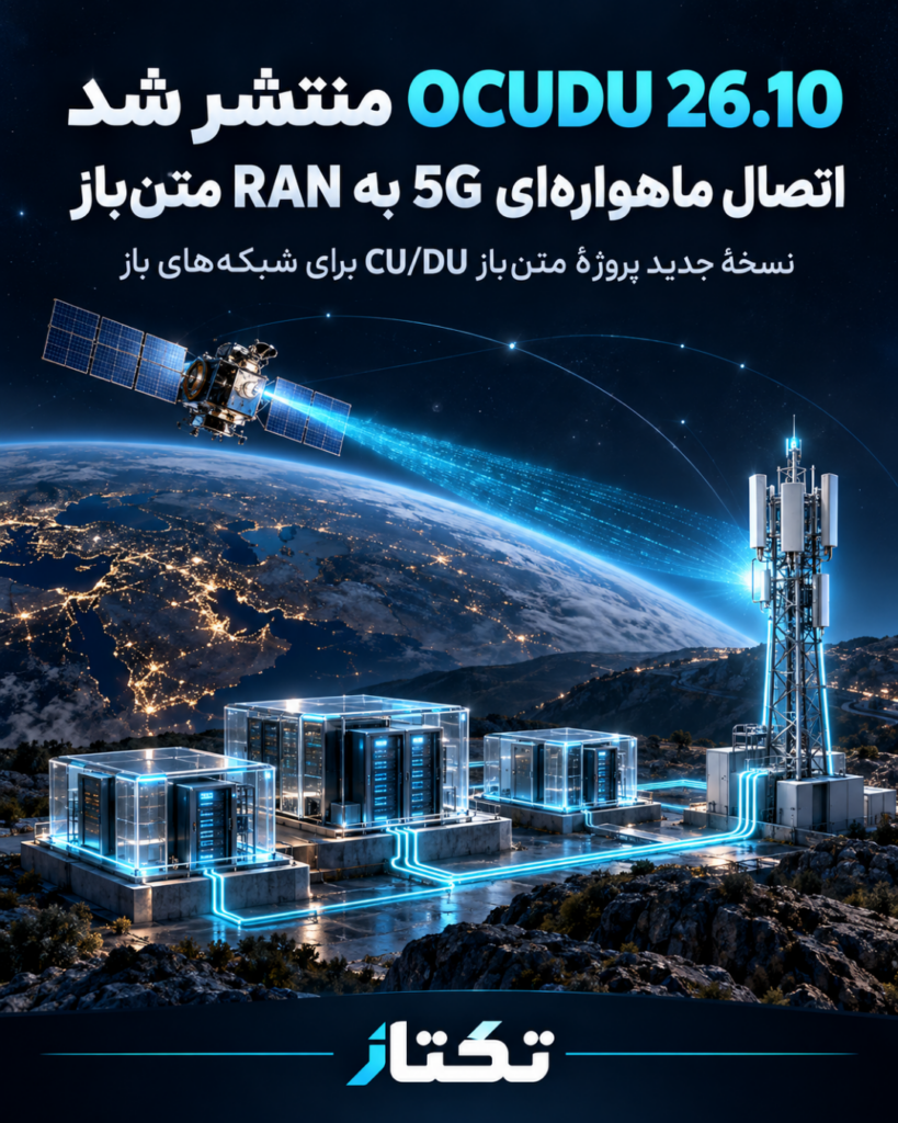 تکتاز مگ 1 OCUDU 26.10 در 2026؛ اتصال ماهوارهای 5G برای RAN متنباز