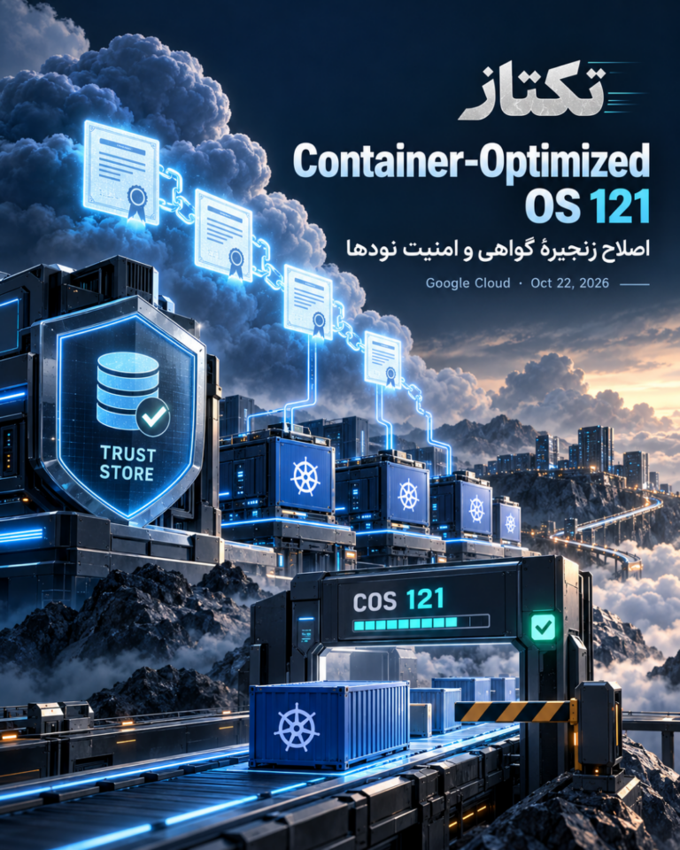 بهروزرسانی امنیتی Container-Optimized OS 121؛ اصلاح زنجیره گواهی و اجزای کانتینری