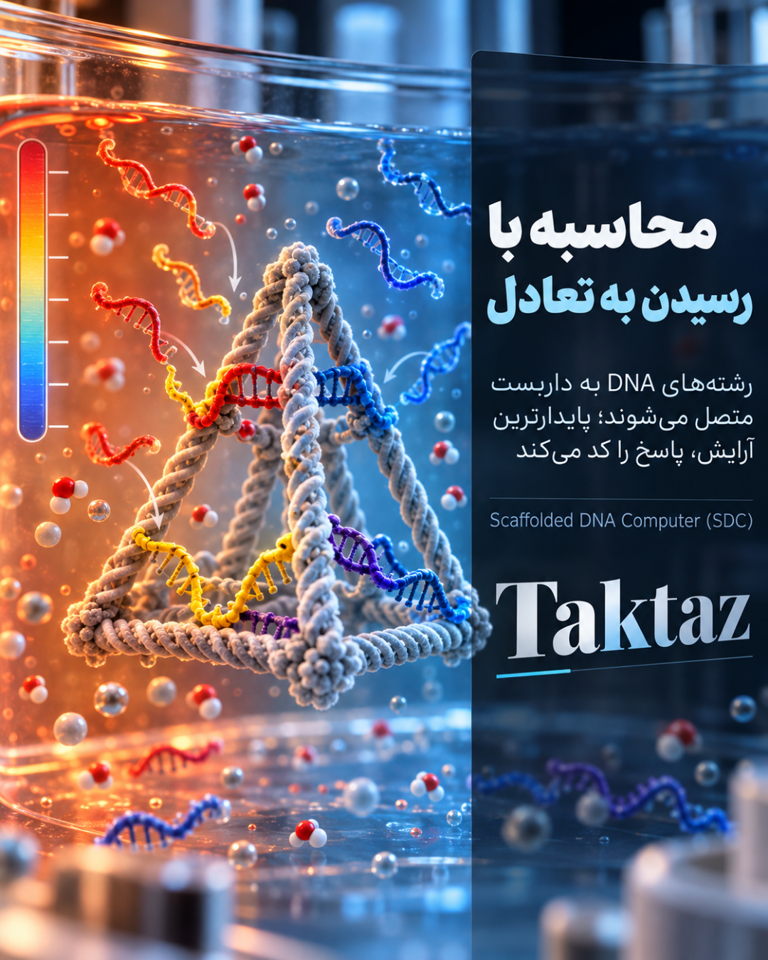 کامپیوتر مولکولی DNA؛ 5 نکته درباره محاسبه بدون برق 8 سازوکار کامپیوتر مولکولی DNA و محاسبه با رشتههای DNA