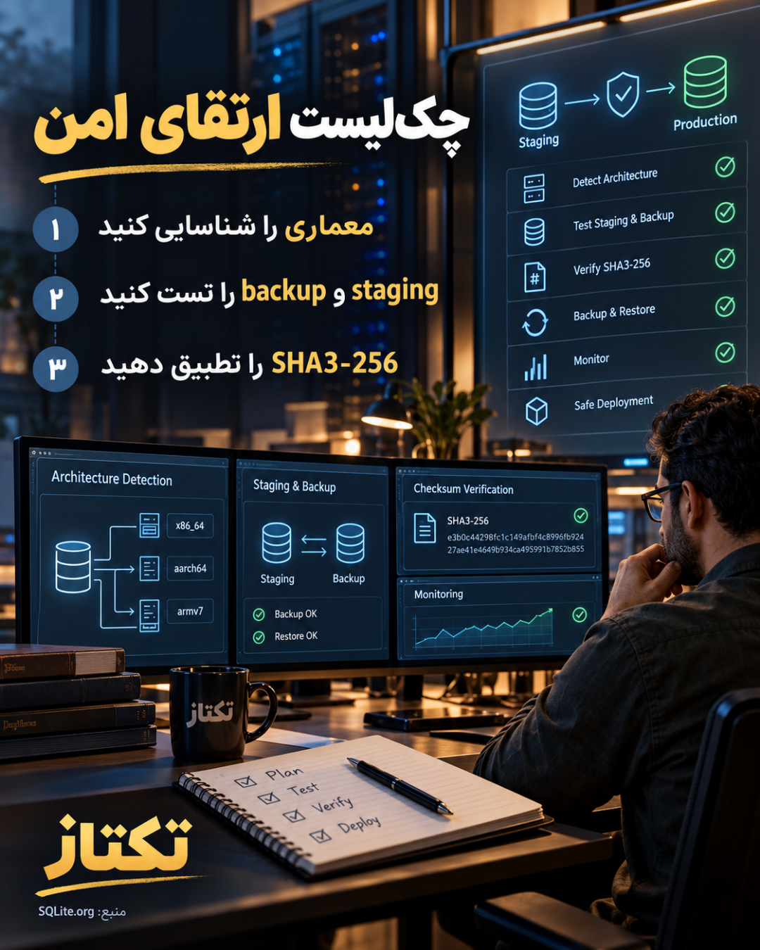 چک‌لیست ارتقای امن SQLite 3.54.1