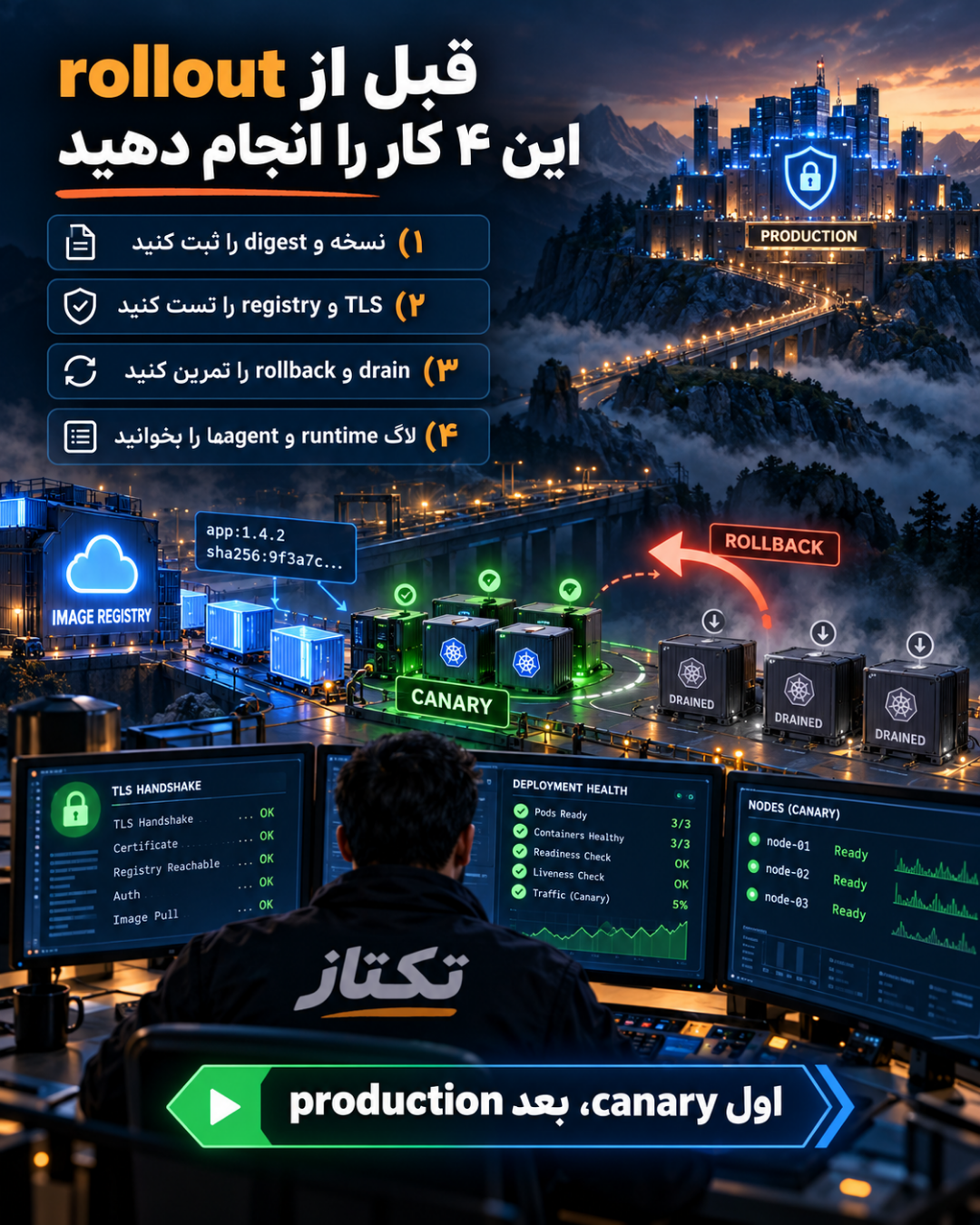 بهروزرسانی امنیتی Container-Optimized OS 121؛ اصلاح زنجیره گواهی و اجزای کانتینری 9 چکلیست rollout امن Container-Optimized OS 121