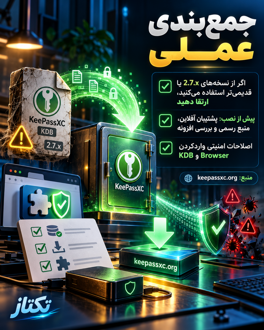 KeePassXC 2.8.0 منتشر شد؛ قابلیتهای تازه و اصلاحات امنیتی 9 KeePassXC 2.8.0 — اسلاید 3