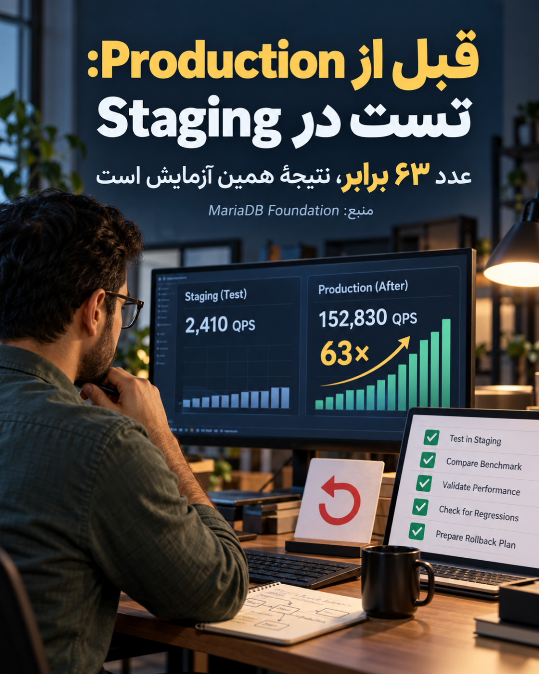 گزارشگیری Magento با DuckDB؛ 63 برابر سریعتر در یک آزمایش 3 گزارشگیری Magento با DuckDB؛ تست در Staging